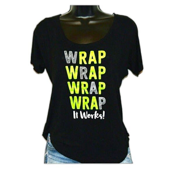 It Works Global Wrap Wrap Wrap Wrap Tee Shirt - Picture 1 of 7